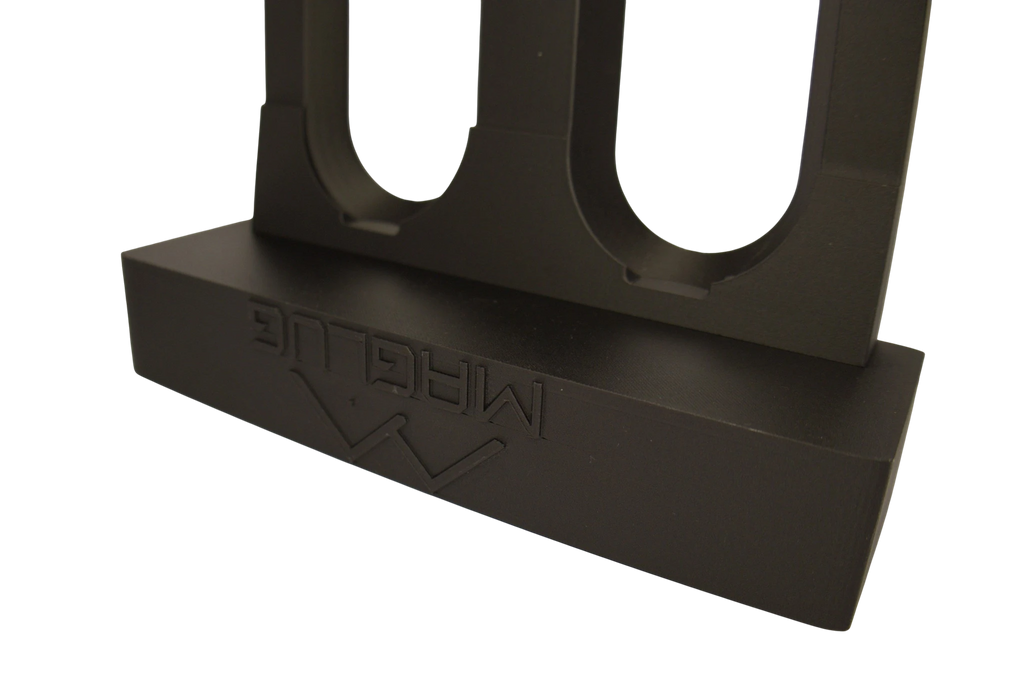 Cold Composites MagLug Magnetic Workstation in matte black, made of carbon fiber reinforced composite.